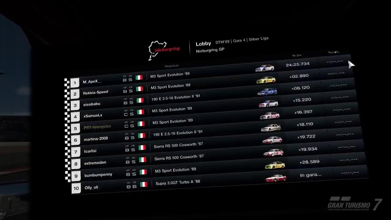 GT7-DTM89-gara 4 NURBURGRING GP