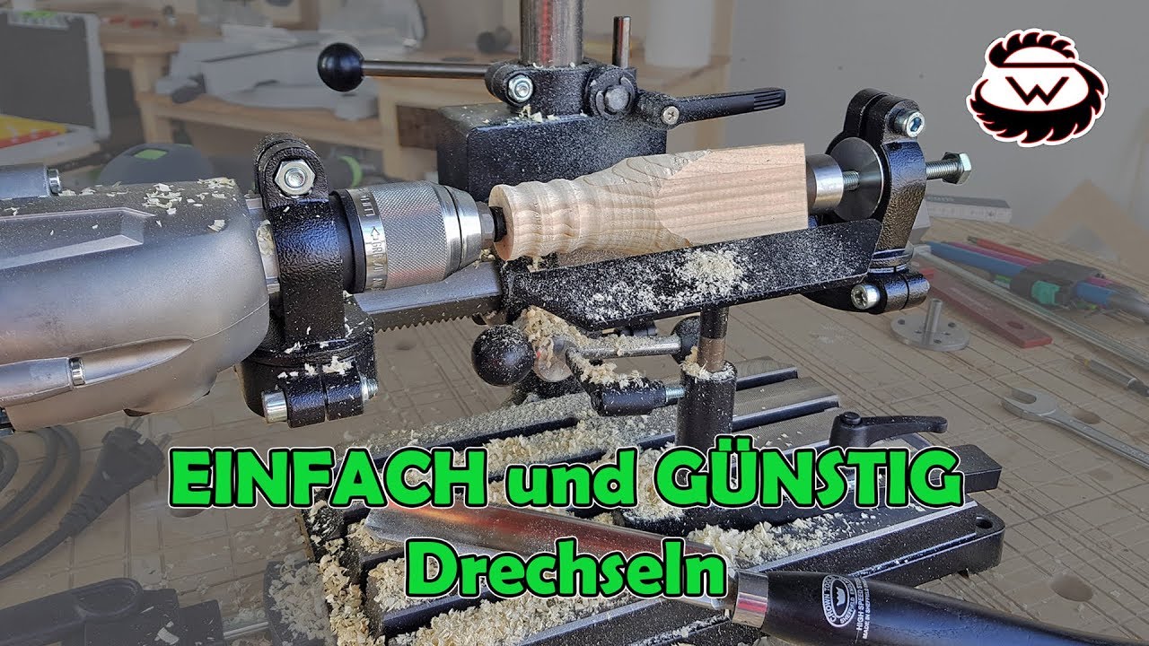 Drechseln mit dem WABECO Bohrständer
