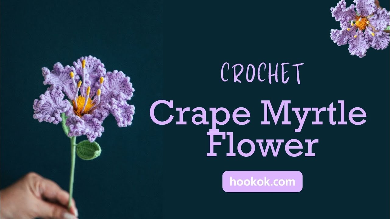 Crochet Crape Myrtle Flower