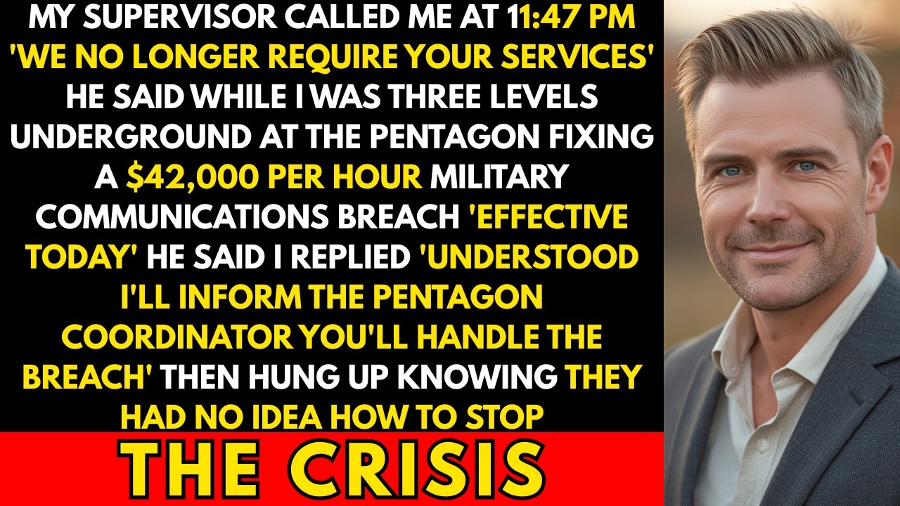 Fired While Fixing $42k/Hour Pentagon Crisis. I Said 'Handle It Yourself.' They Couldn't