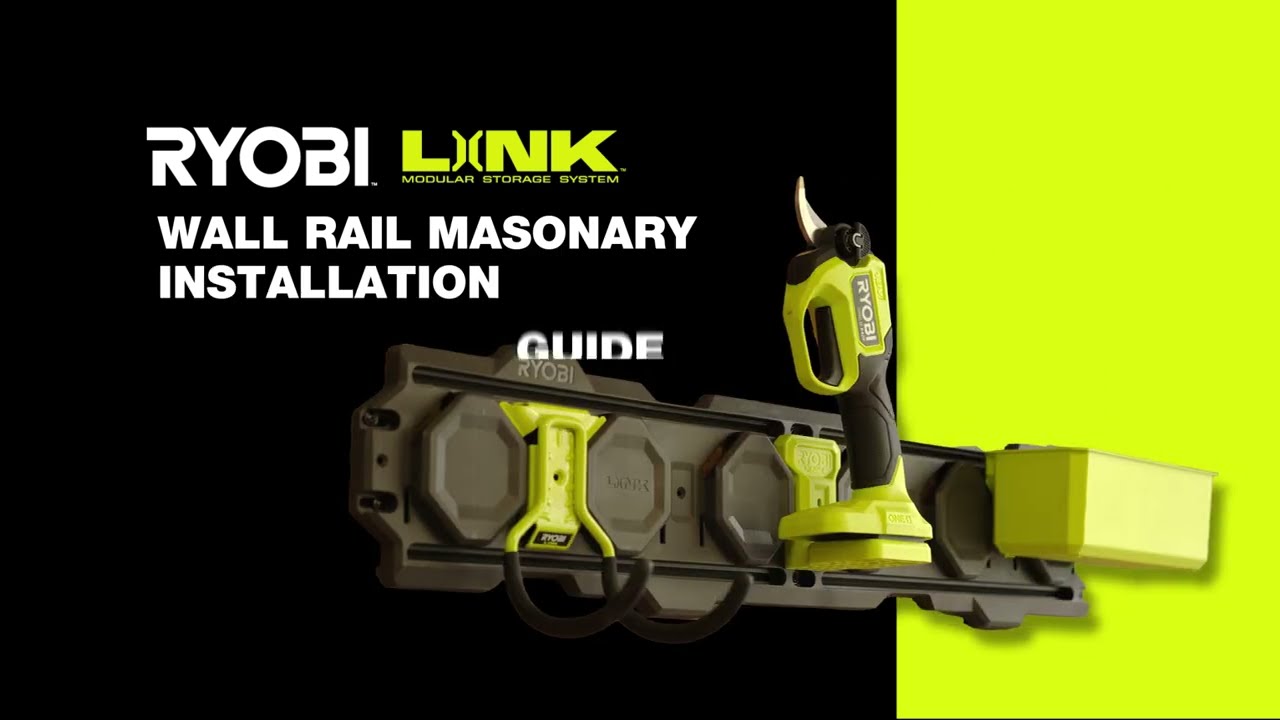 How to easily install your RYOBI Link wall rail?