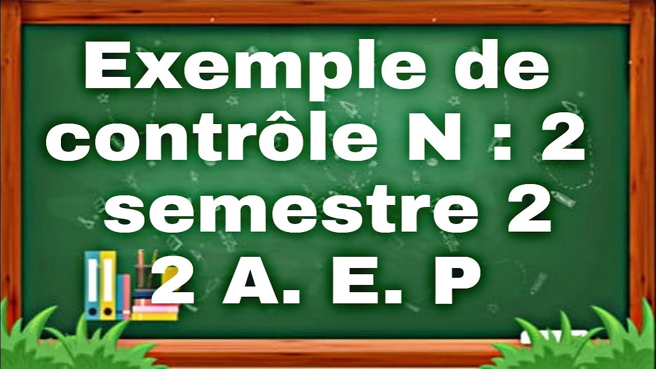 Exemple d'évaluation N°2 semestre 2:grammaire +conjugaison+ Orthographe+ vocabulaire + production