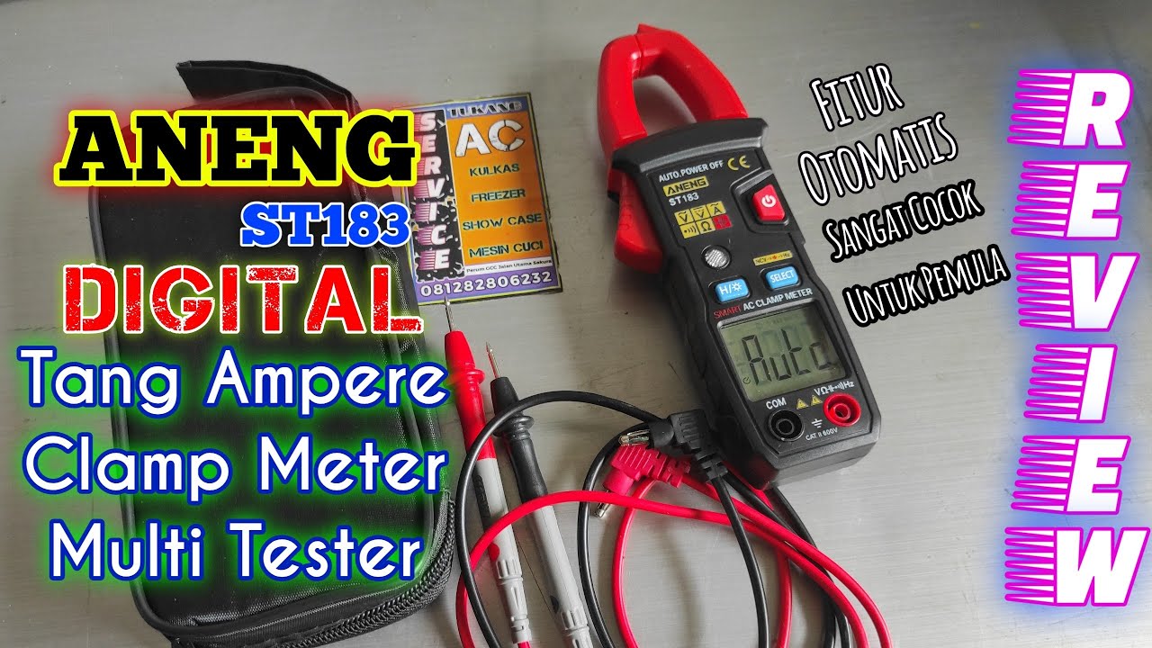 ANENG ST183 || REVIEW CLAMP METER MULTI TESTER TANG AMPERE MURAH MERIAH MEWAHHH