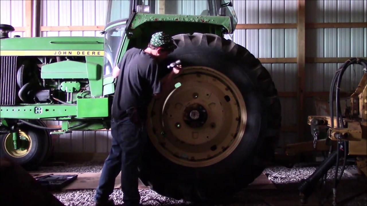 Tractor Tire and Rim Install