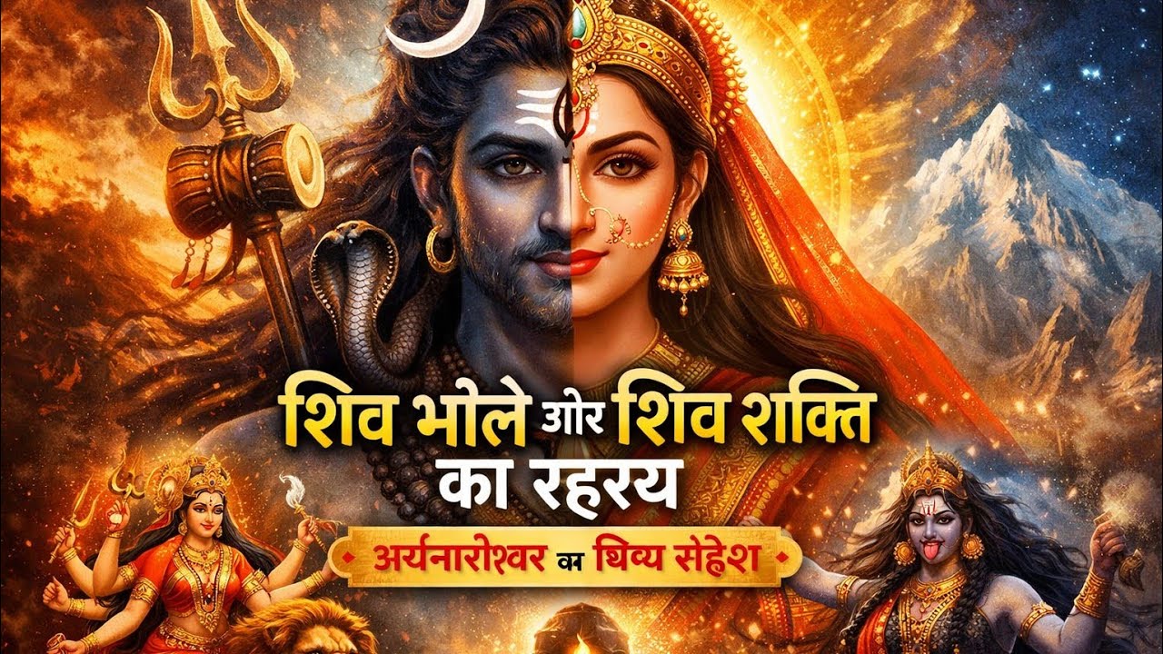 शिव भोले और शिव शक्ति का रहस्य 🔱 | अर्धनारीश्वर का दिव्य संदेश | Hindi Spiritual Story