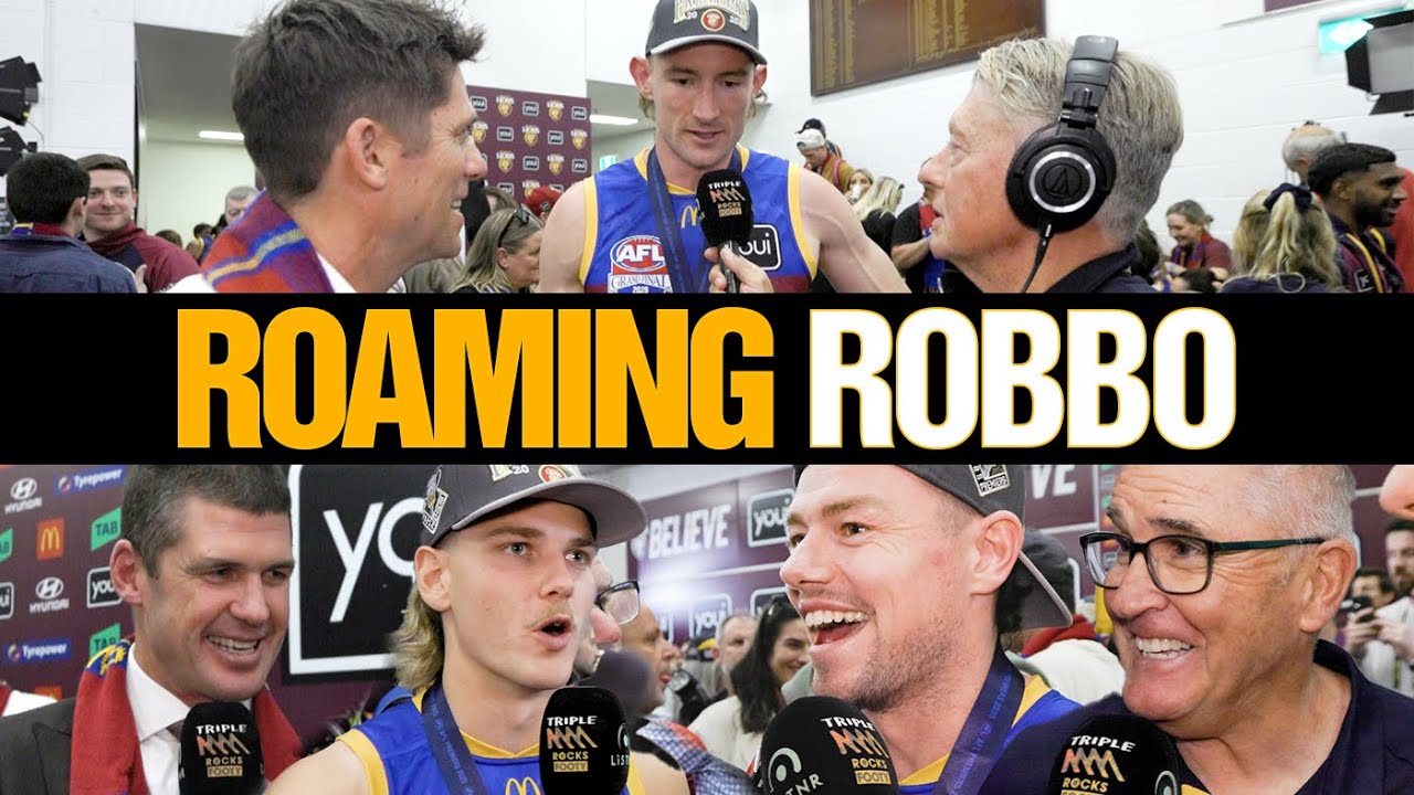 Roaming Robbo Takes On Brisbane's Rooms After Their 2025 AFL Premiership | Triple M Footy