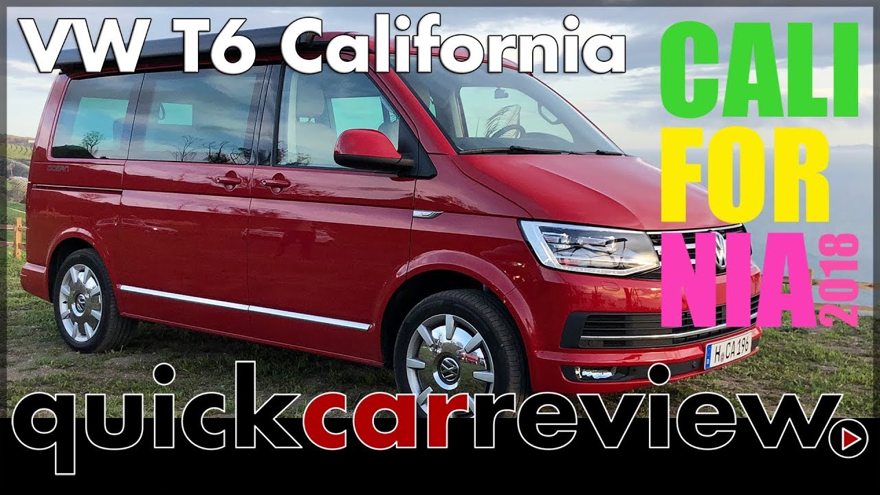 Volkswagen VW T6 California: With the VW California on the road in California | Review | English