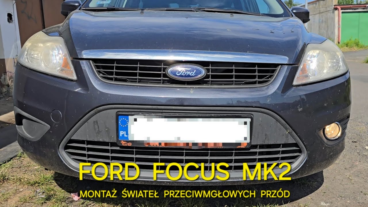 Montaż świateł przeciwmgłowych przód #Ford #Focus MK2 światła przeciwmgielne przednie #DRL
