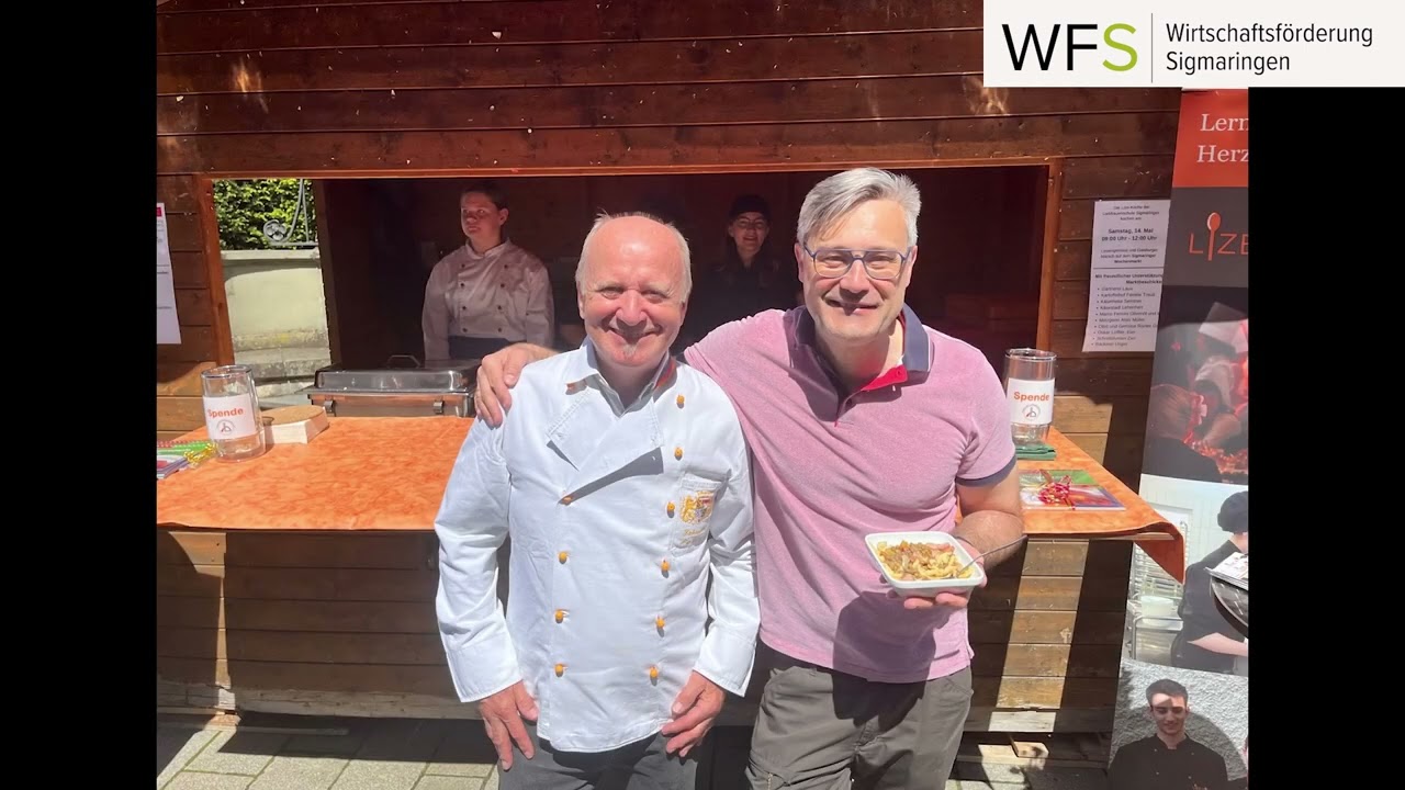 Landmetzgerei M&uuml;ller auf dem Sigmaringer Wochenmarkt