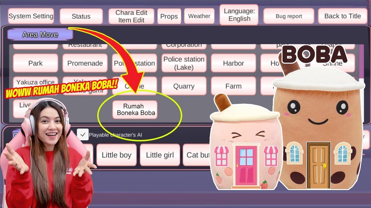 PETA RUMAH BONEKA BOBA YANG LAGI VIRAL!! SAKURA SCHOOL SIMULATOR - PART 303