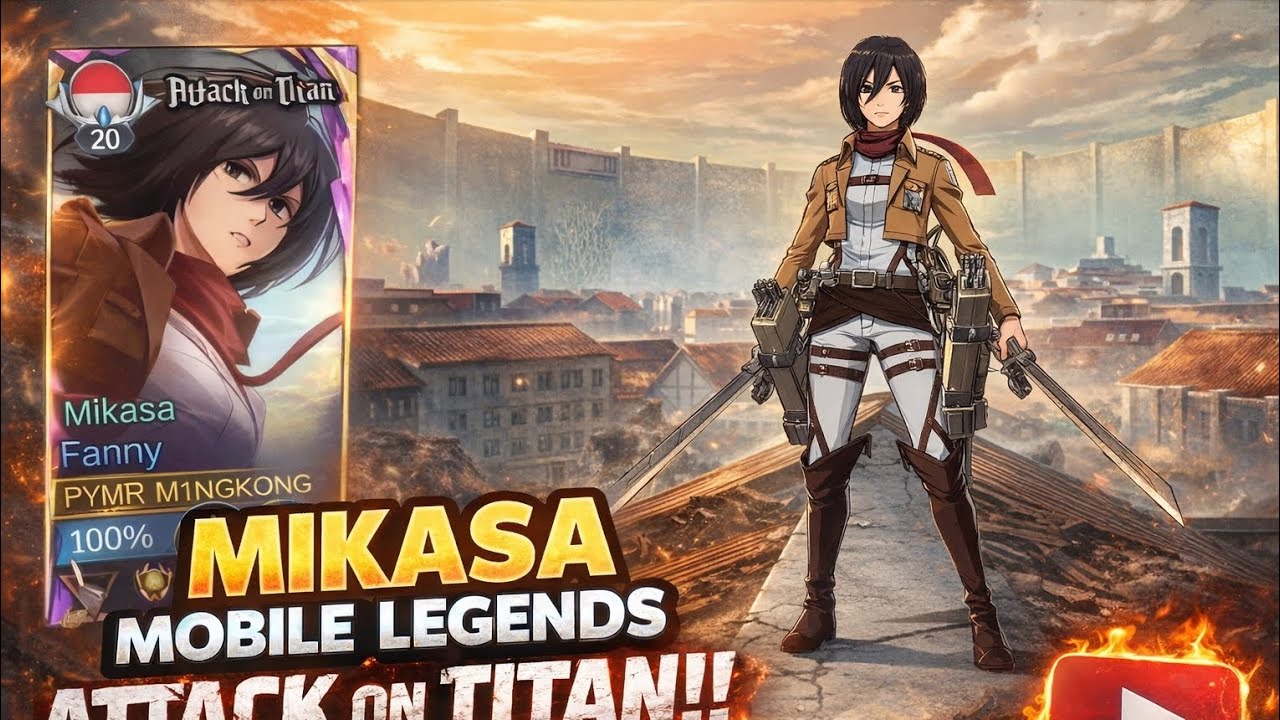 MIKASA TURUN KE LAND OF DAWN ⚔️ Mobile Legends