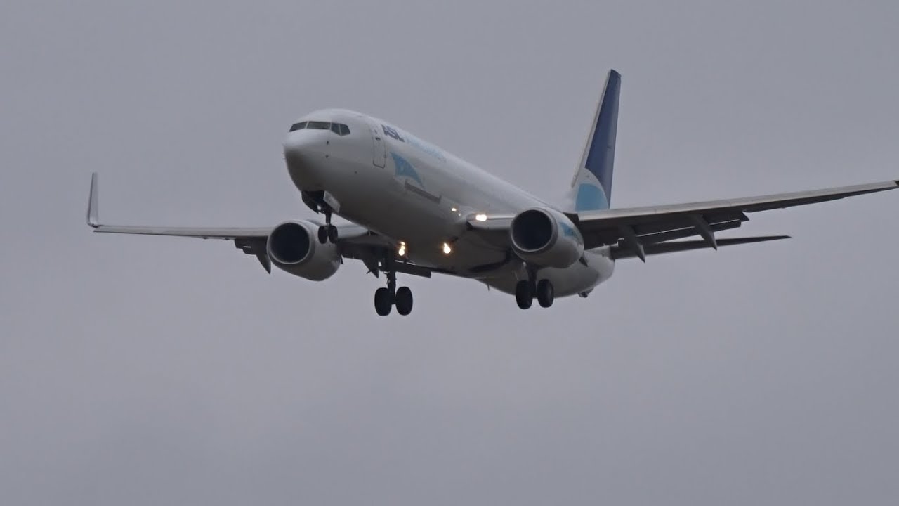 ASL Airlines Belgium 737-800 - Arrival at Liège Airport