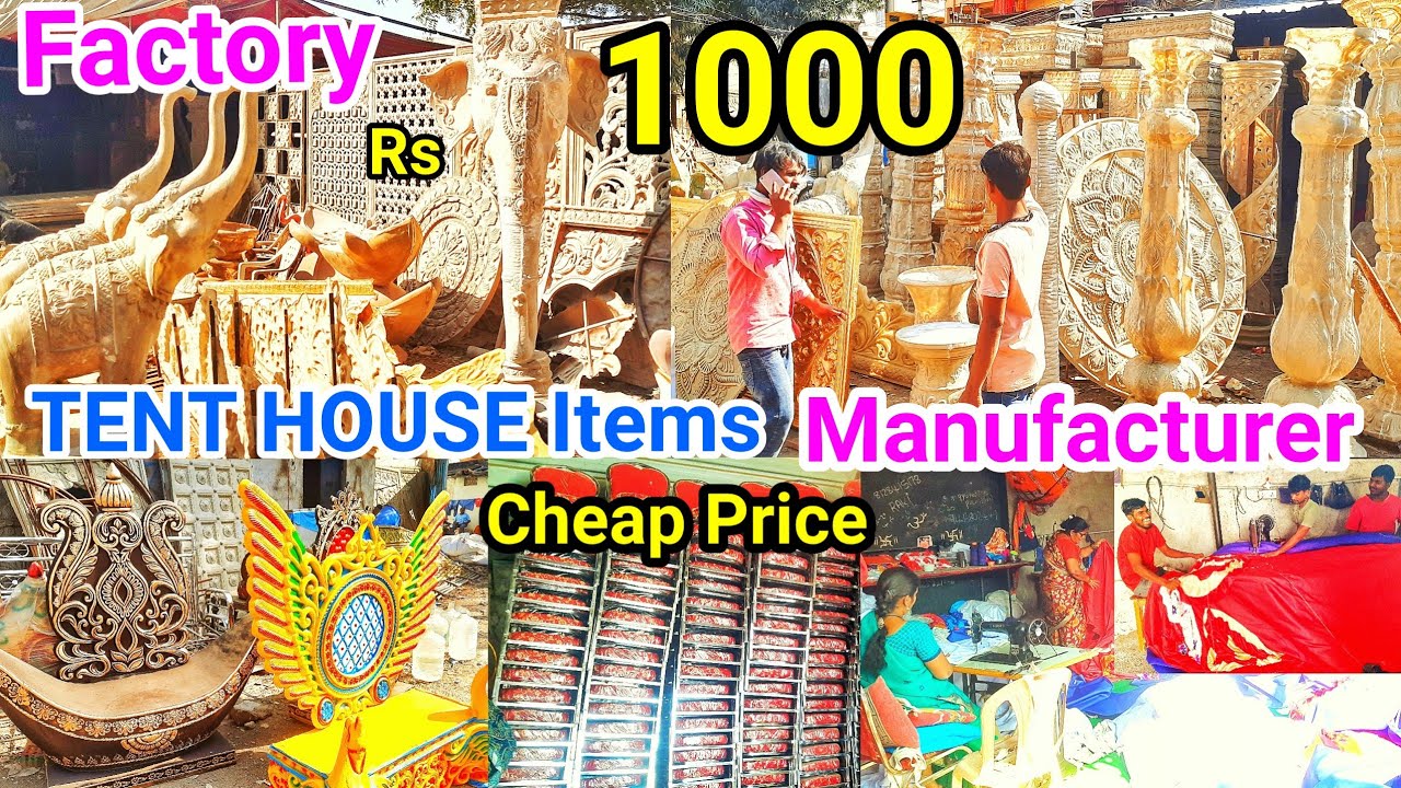 Rs 1000/- Direct Buy From Factory |Tent House Items Metirial Manufacturer and Supplier | Tent house