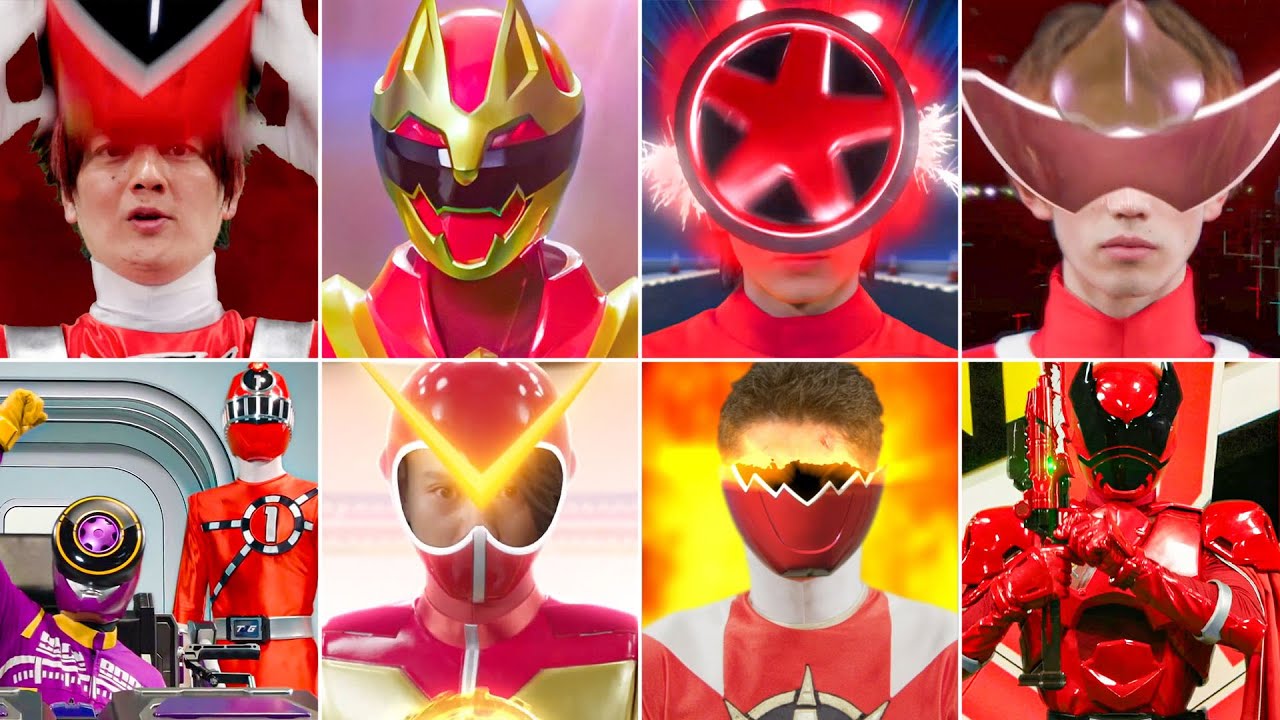 [Tokusatsu Hero] Super Sentai Red Rangers Henshin/New VFX/Weapon/Mecha
