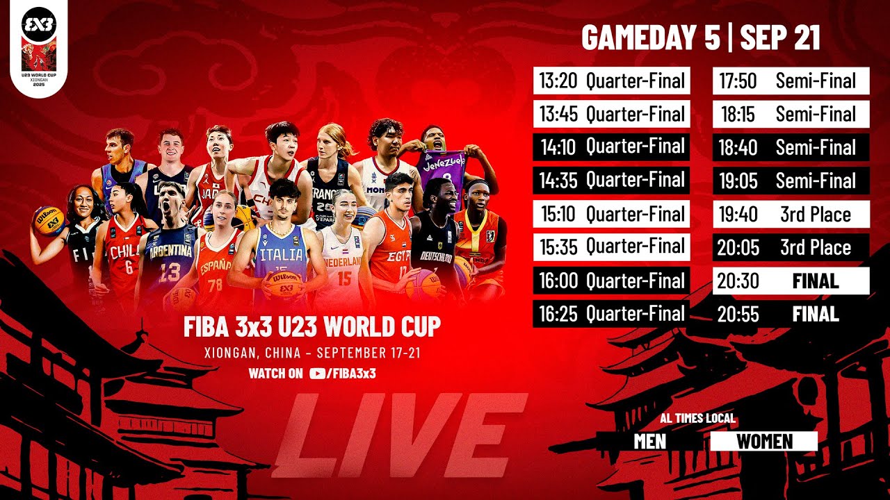 RE-LIVE | FIBA 3x3 U23 World Cup 2025 | Finals | 