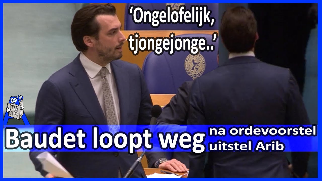 Thierry Baudet loopt weg Arib stelt punt van orde uit - Debat verkennende fase kabinetsformatie