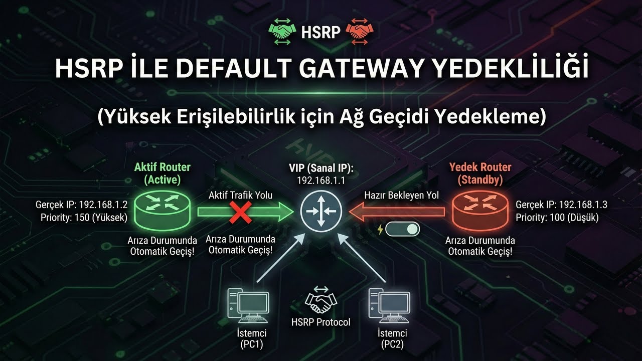 HSRP ile Default Gateway Yedekliliği
