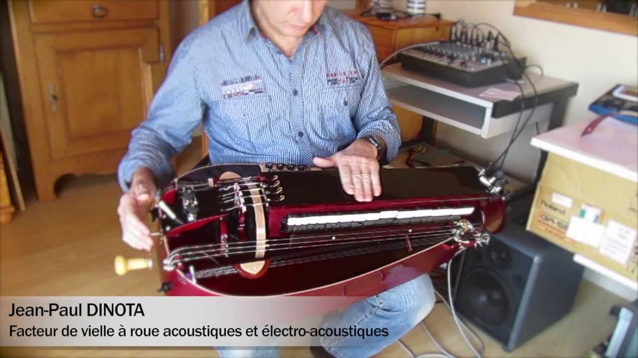 Vielle à roue ténor JP DINOTA + système MIDI
