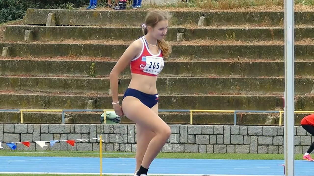 Anna Hrbáčová (CZE) High Jump Girls U16 167 cm 1st Place International Athletic Match Trnava 2023