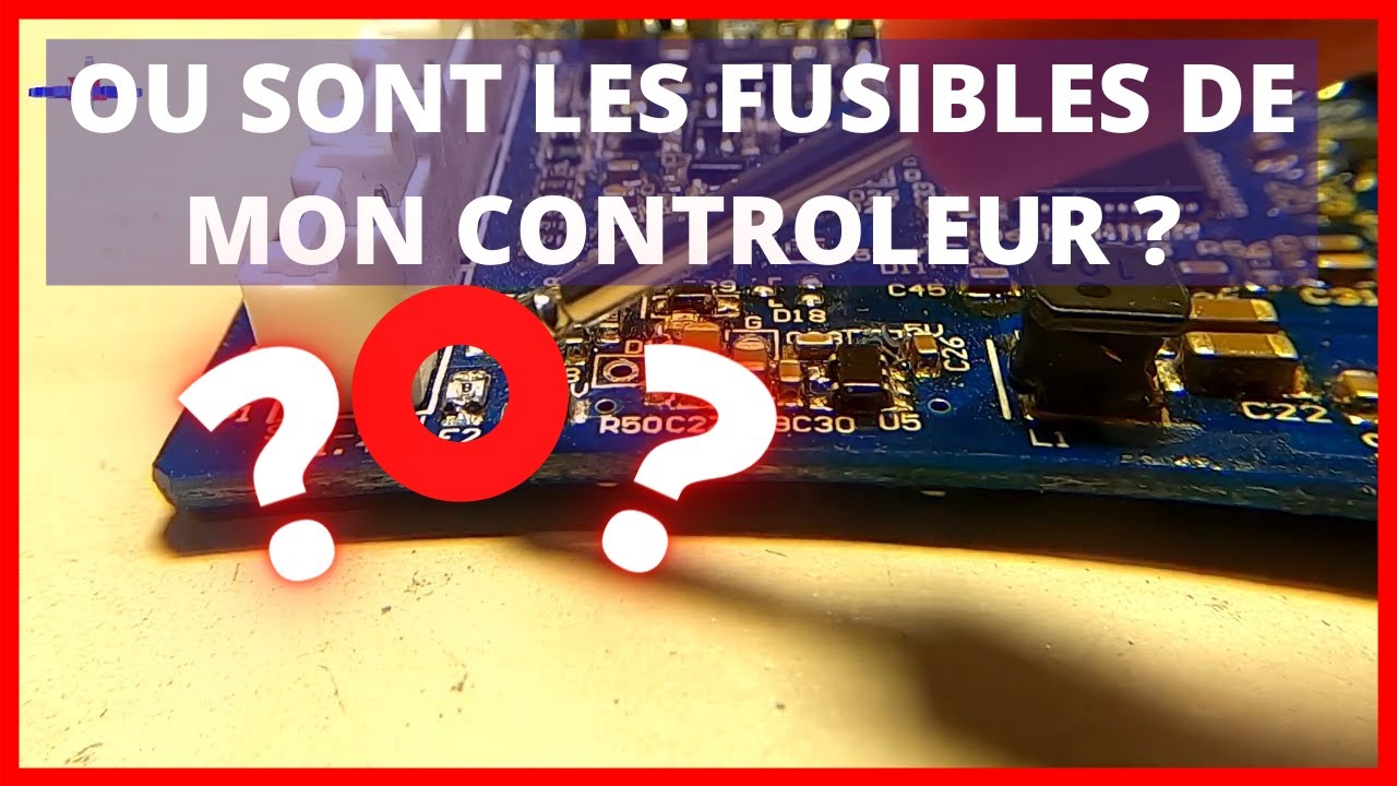 OU SE TROUVE LES FUSIBLES SUR UN CONTROLEUR/CARTE MERE DE TROTTINETTE XIAOMI M365/PRO/1S ECT...