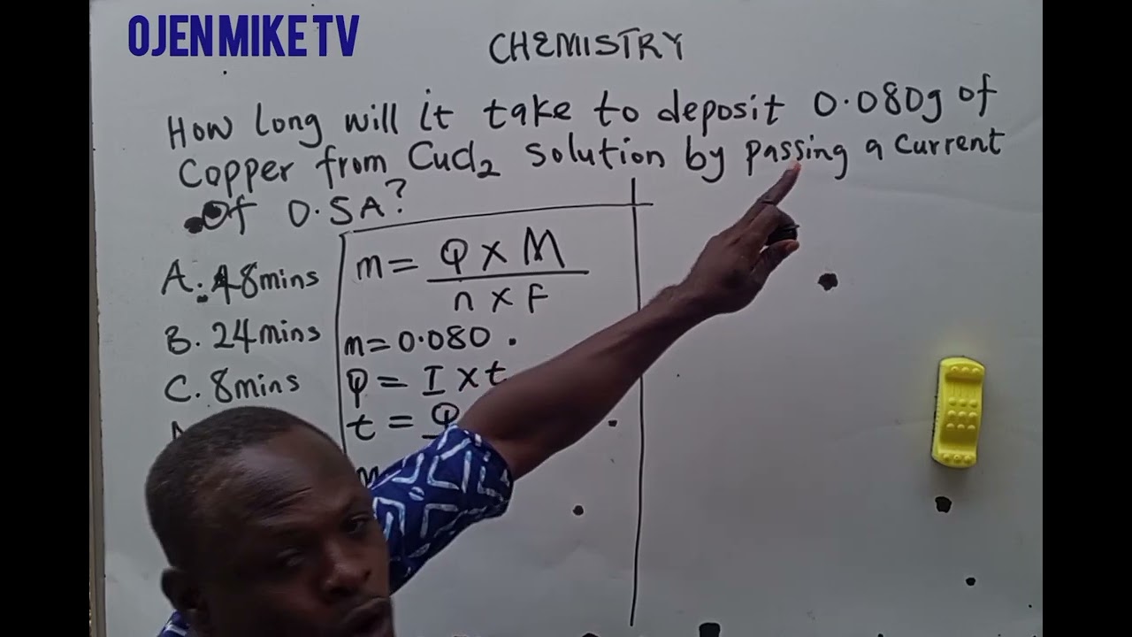 Calculating time in Faraday's law of Electrolysis 