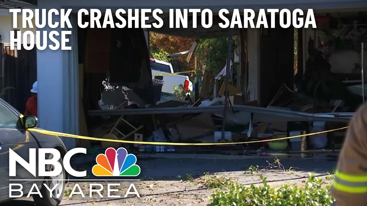 Pickup Truck Crashes Into Saratoga House