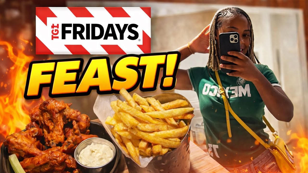 TGI Fridays Date Night 🍔🍟 Wings, Burgers & Good Vibes!