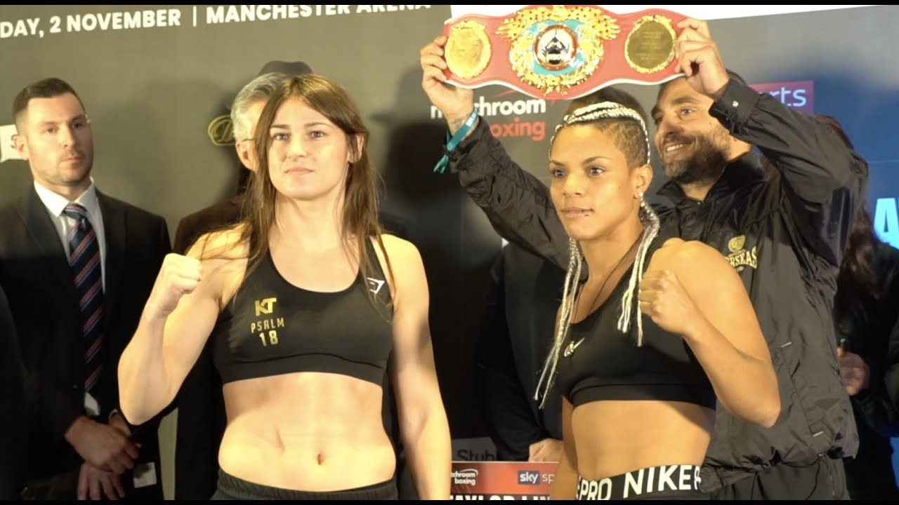 TWO-WEIGHT WORLD CHAMP?! - KATIE TAYLOR v CHRISTINA LINARDATOU (OFFICIAL) WEIGH IN & HEAD-TO-HEAD