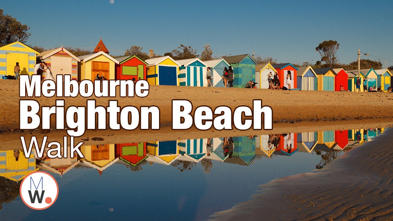 Melbourne: Brighton Beach Boxes Walk【4K】