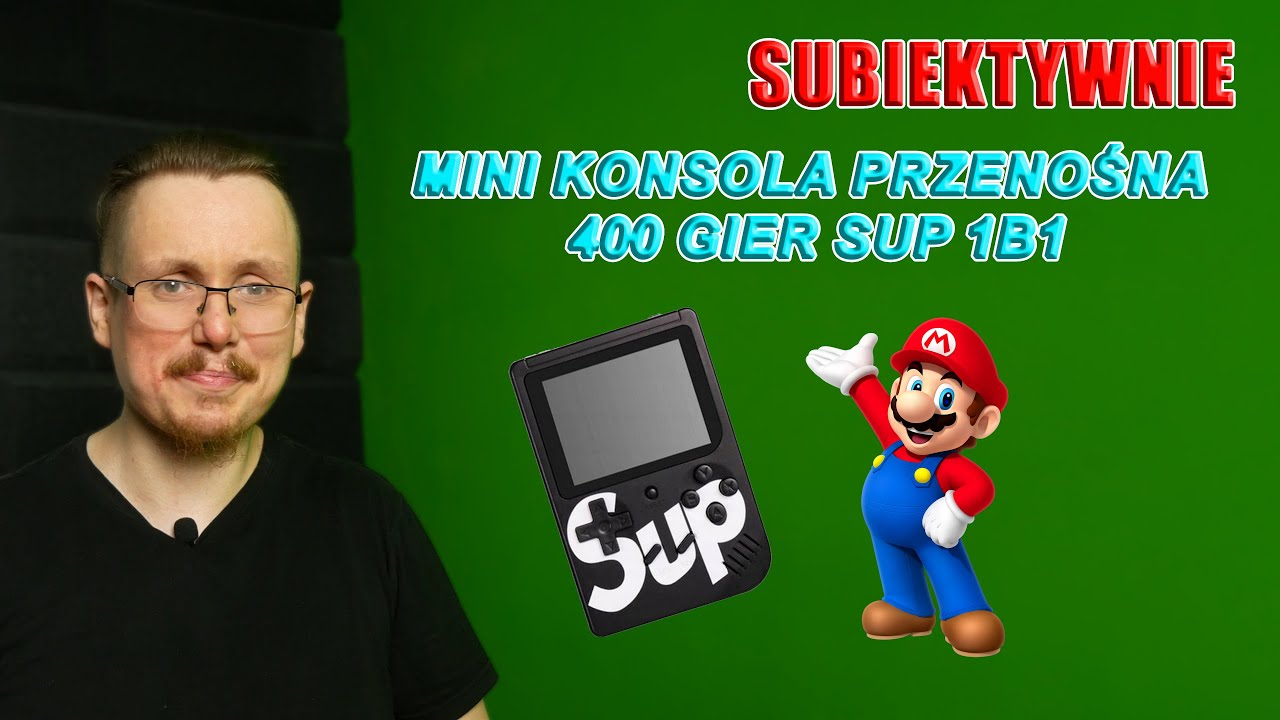 RETRO PRZENOŚNA KONSOLA ZA 40 PLN Mini konsola przenośna  400 GIER SUP 1B1 |SUBIEKTYWNY ZEDZOL (4K)