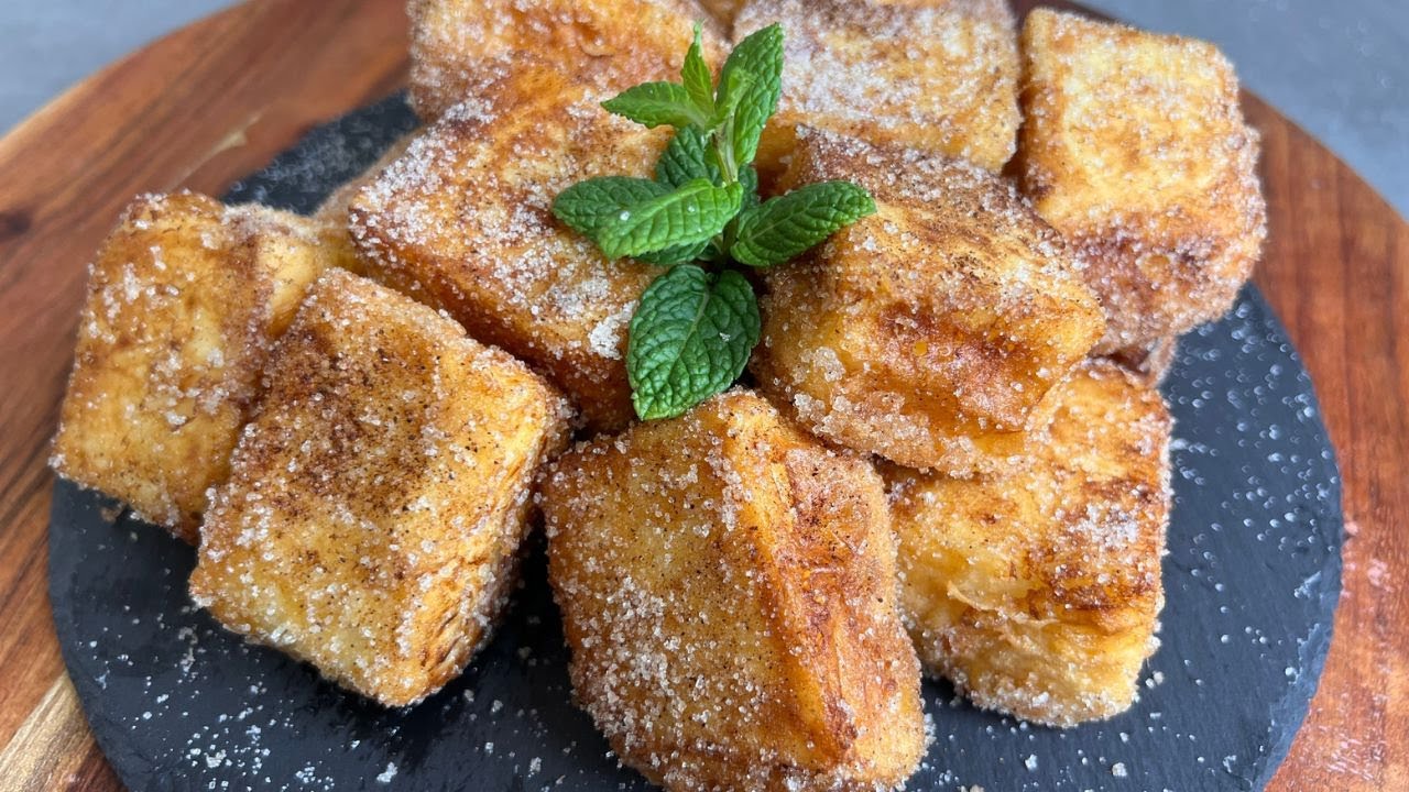 😋 LECHE FRITA, receta fácil, rápida y cremosa 🥰 #recetas #cocinaespañola #postres