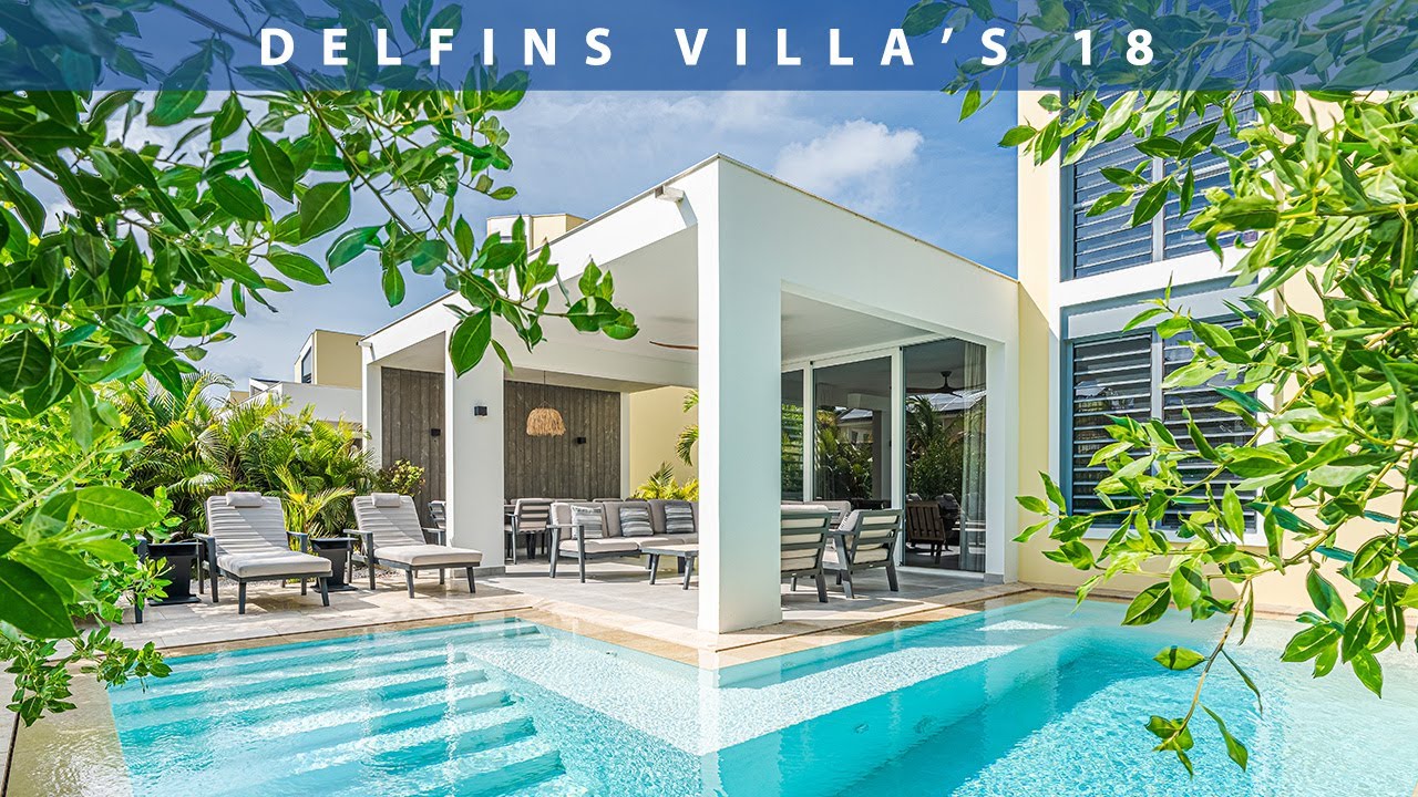 This villa is for sale at the luxurious Delfins Beach Resort Bonaire