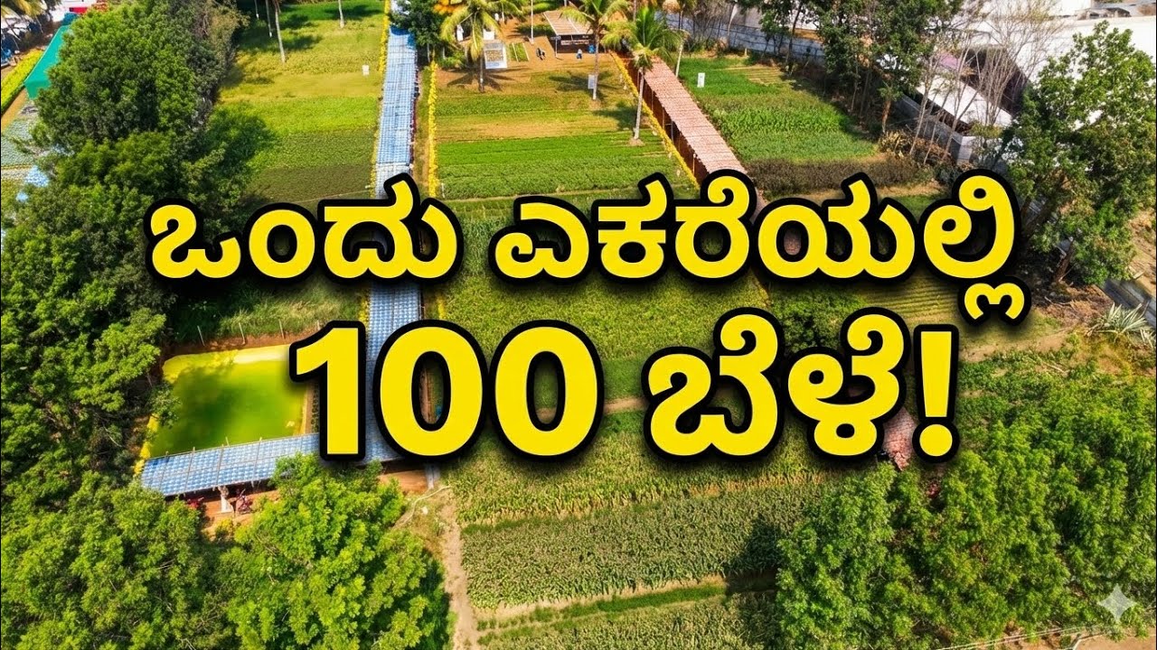 ಒಂದು ಎಕರೆಯಲ್ಲಿ 100 ಬೆಳೆ..! | One Acre 100 Crops Model | JSS KVK Suttur
