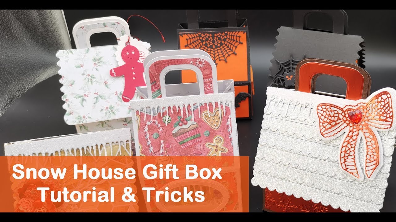 EASY Snow House Gift Box Tutorial and Tricks
