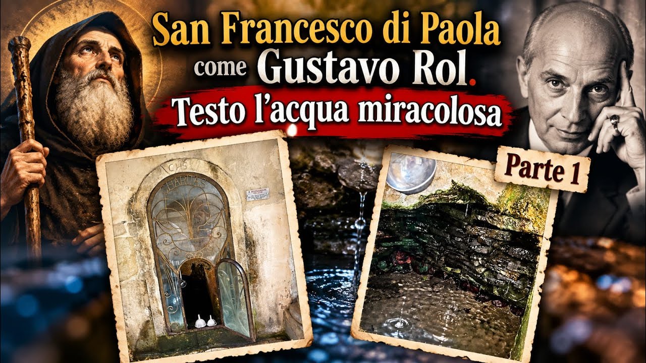 GUSTAVO ROL COME SAN FRANCESCO DI PAOLA - Test sull&rsquo;acqua miracolosa Parte 1 