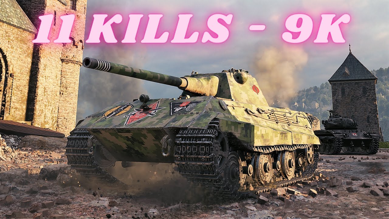 E 50 - 11 Kills 9K Damage World of Tanks Replays 4K The best tank game
