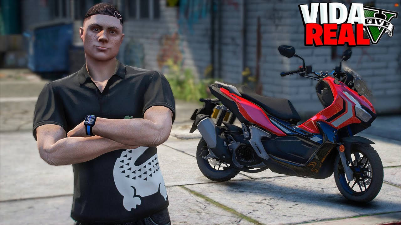 GTA V : VIDA REAL - COMPREI MINHA PRIMEIRA MOTO! 🤩 - #49