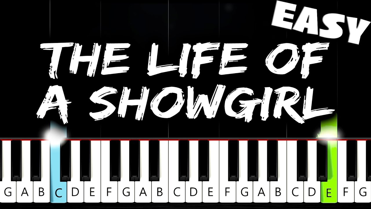 Taylor Swift - The Life of a Showgirl (feat. Sabrina Carpenter) - EASY Piano Tutorial
