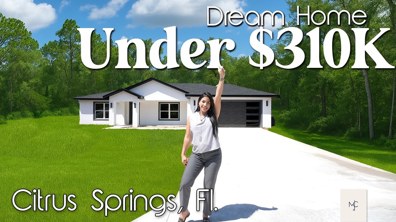 Brand-New Florida Home UNDER $310K! ✨ Modern Design + Dream Kitchen | Citrus Springs Living!