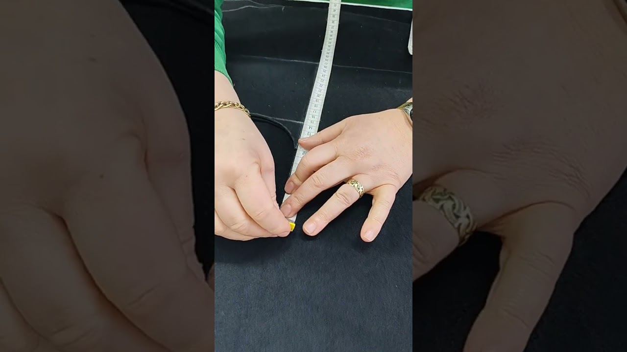 Ölçü al → çiz → dik | Büyük beden eşofman