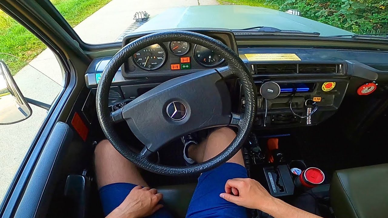 1994 Mercedes Benz G Class W461 - pov test drive