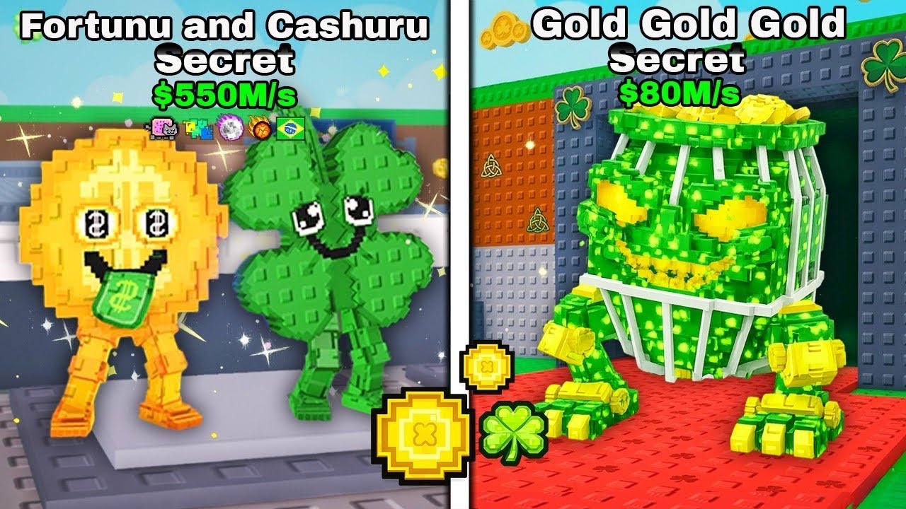 Я открыл 100 счастливых блоков Лепраухана в игре Steal A Brainrot (обновление ко Дню Святого Патр...