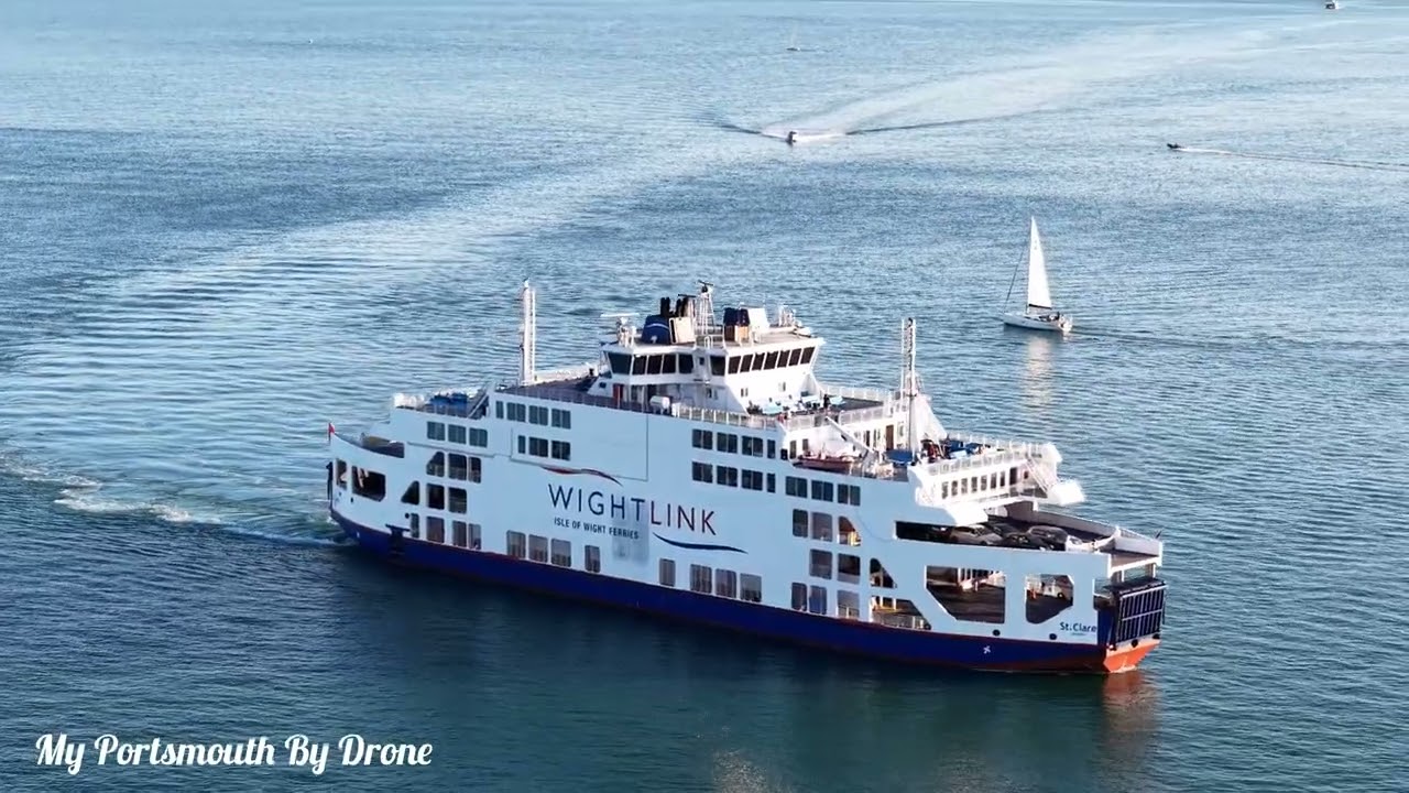 Wight link Car Ferry over to the Iow & Southsea