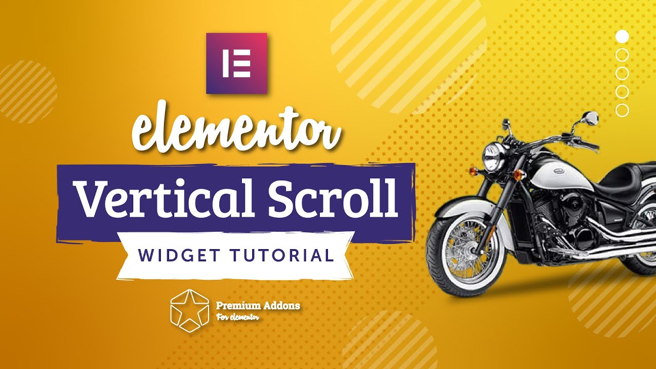 Elementor Vertical Scroll Navigation Widget Tutorial