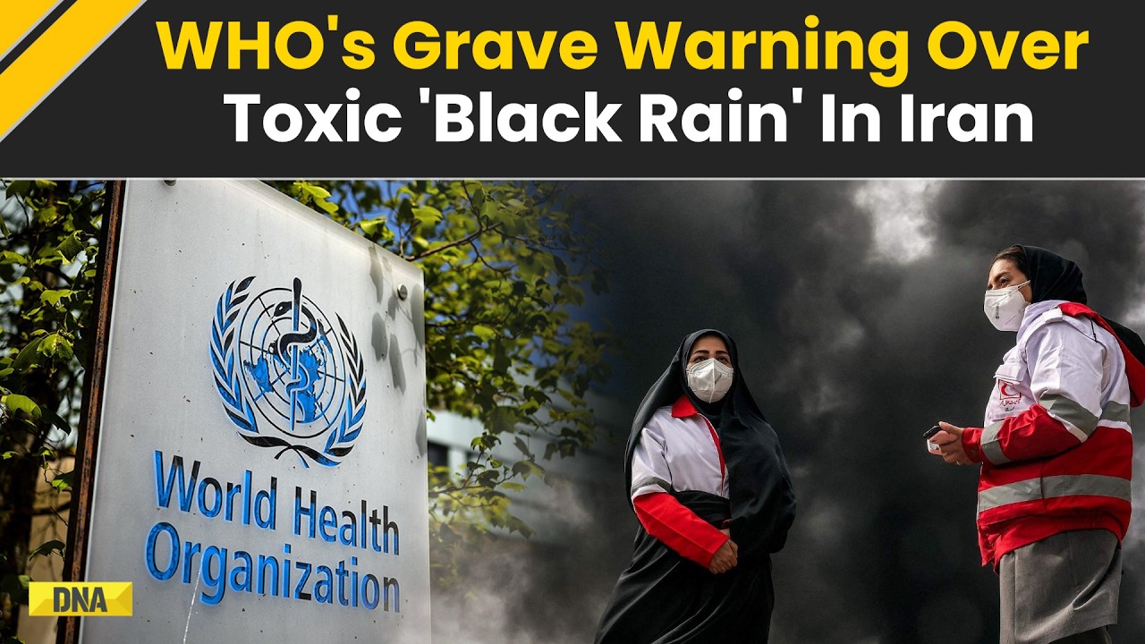 Israel Iran War: Toxic 'Black Rain' Covers Tehran After Oil Sites Struck, How Lethal It Actually Is?