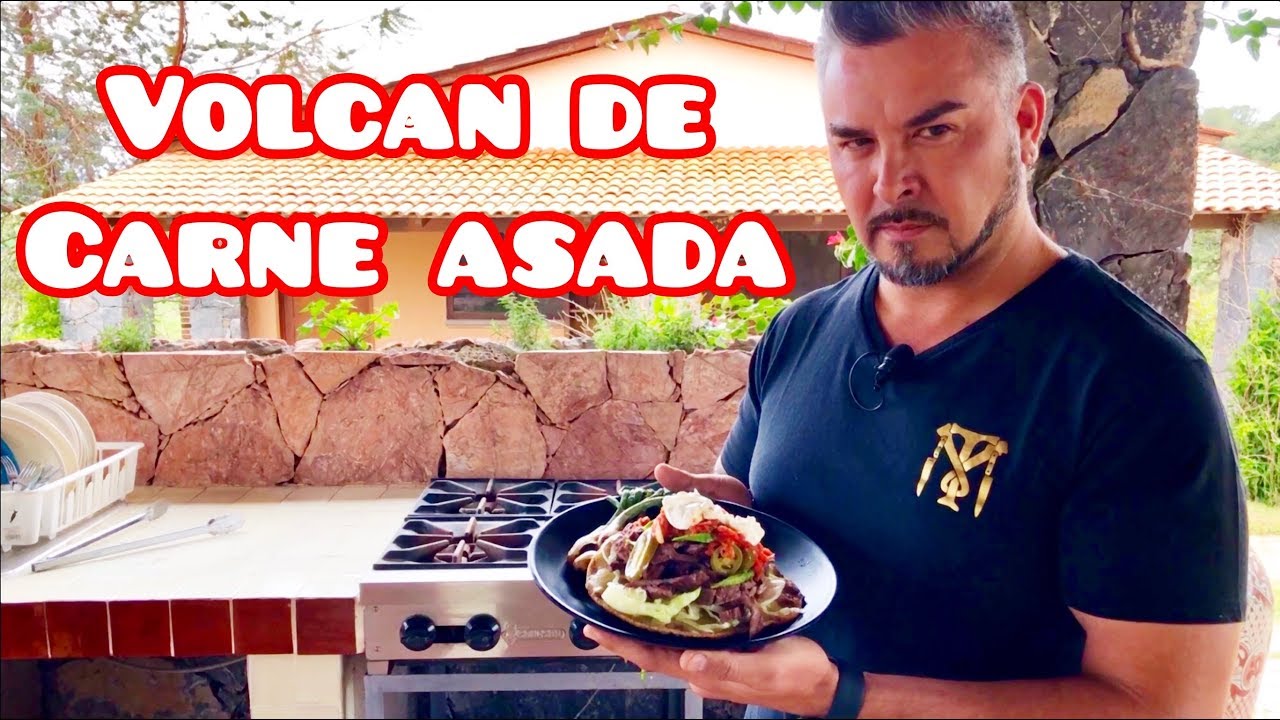Volcan de Carne Asada Toñocatepetl  del Futuro con cosas super paikes