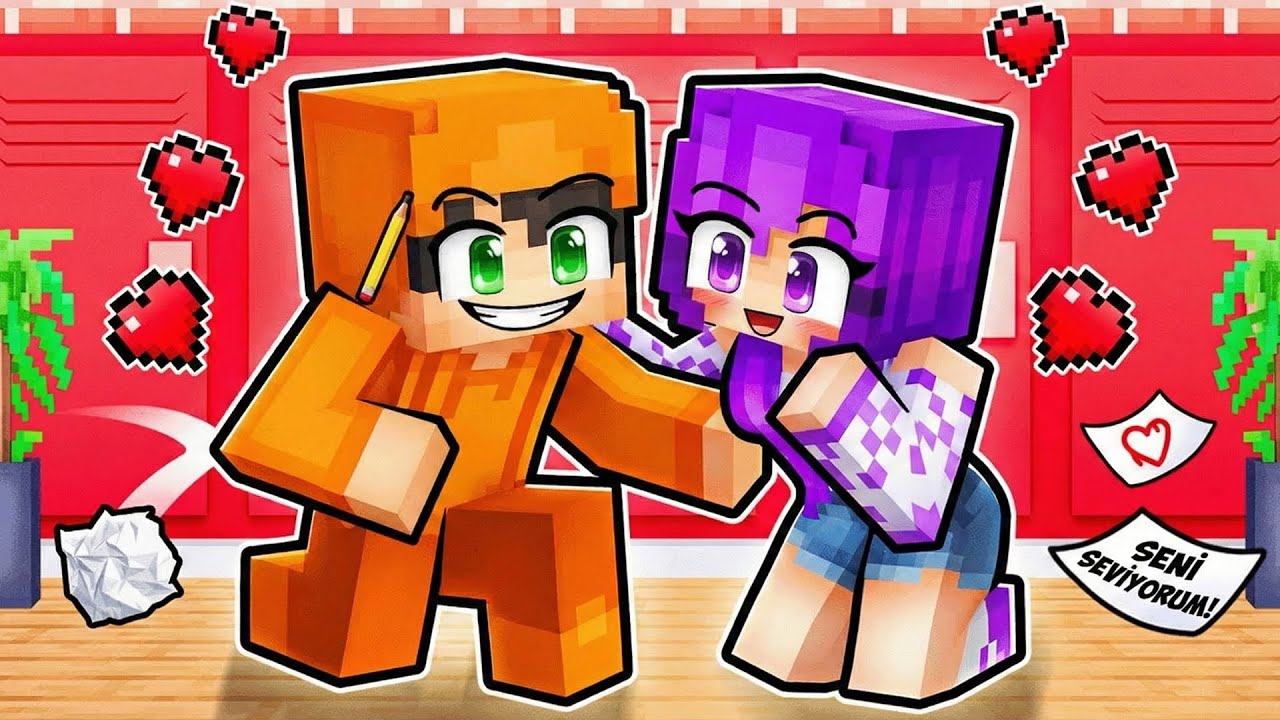 OKULUN HAVALI KIZI BANA AŞIK OLDU! 😱 - Minecraft