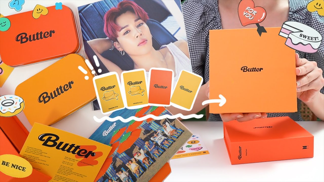 Распаковка специального набора альбома BTS BUTTER! Get it, let it roll💜