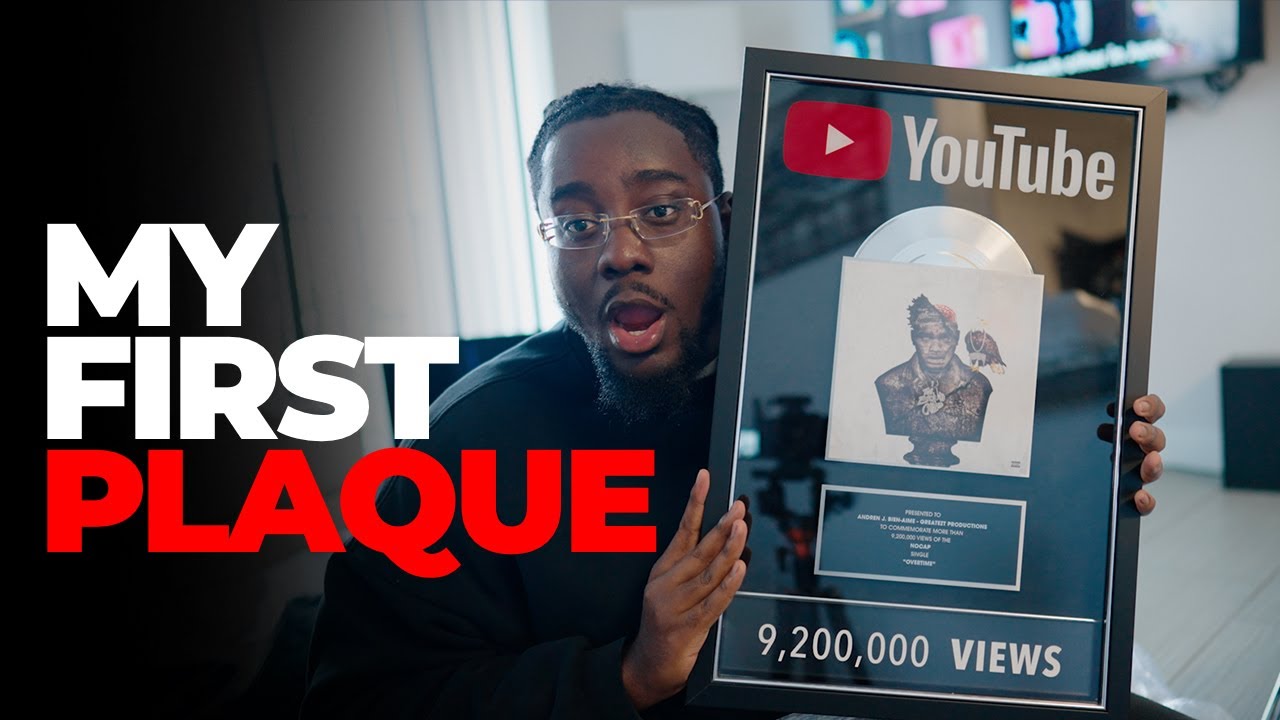 Unboxing My First Music Youtube Streaming Plaque as a Music Video Director