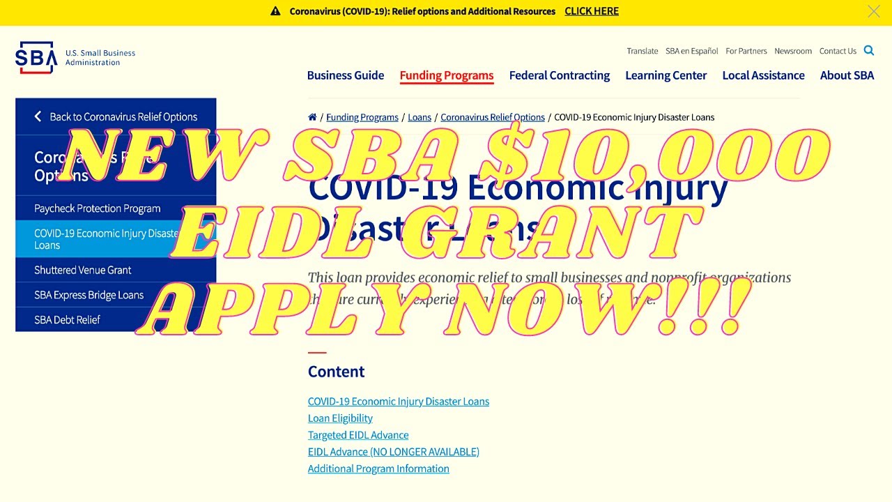 HOW TO get the NEW $10,000 targeted EIDL Advance!!! 2021